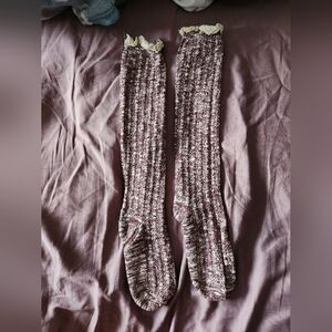 Cozy Knit Knee-High Socks